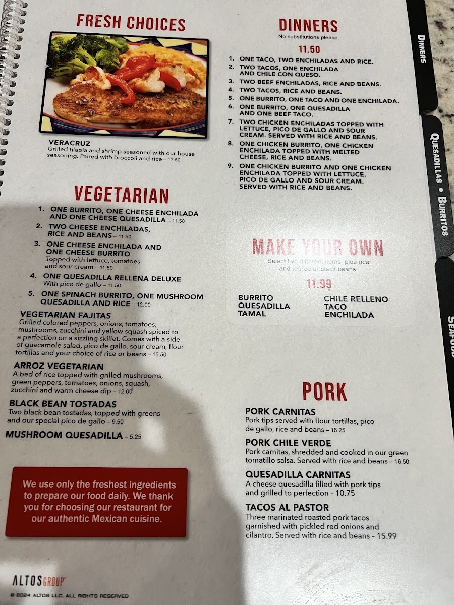Gran Rodeo Menu - Image 1