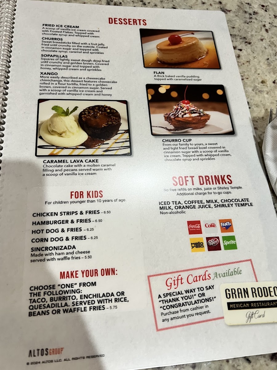 Gran Rodeo Menu - Image 3